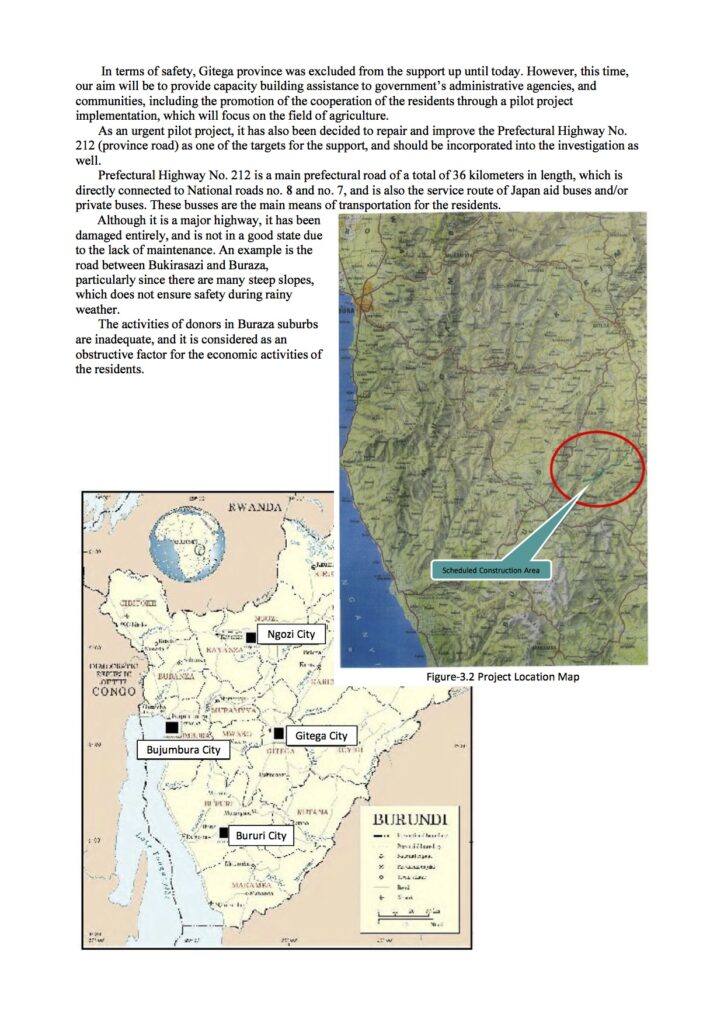-Burundi- Development of Conflict Affected Areas in Gitega, Burundi